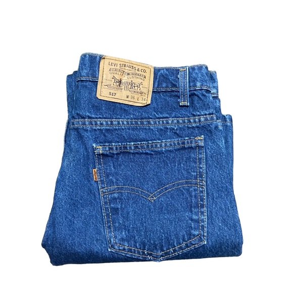 VINTAGE (1993)MADE IN USA/ORANGE TAB/LEVI 517 - Picture 9 of 16